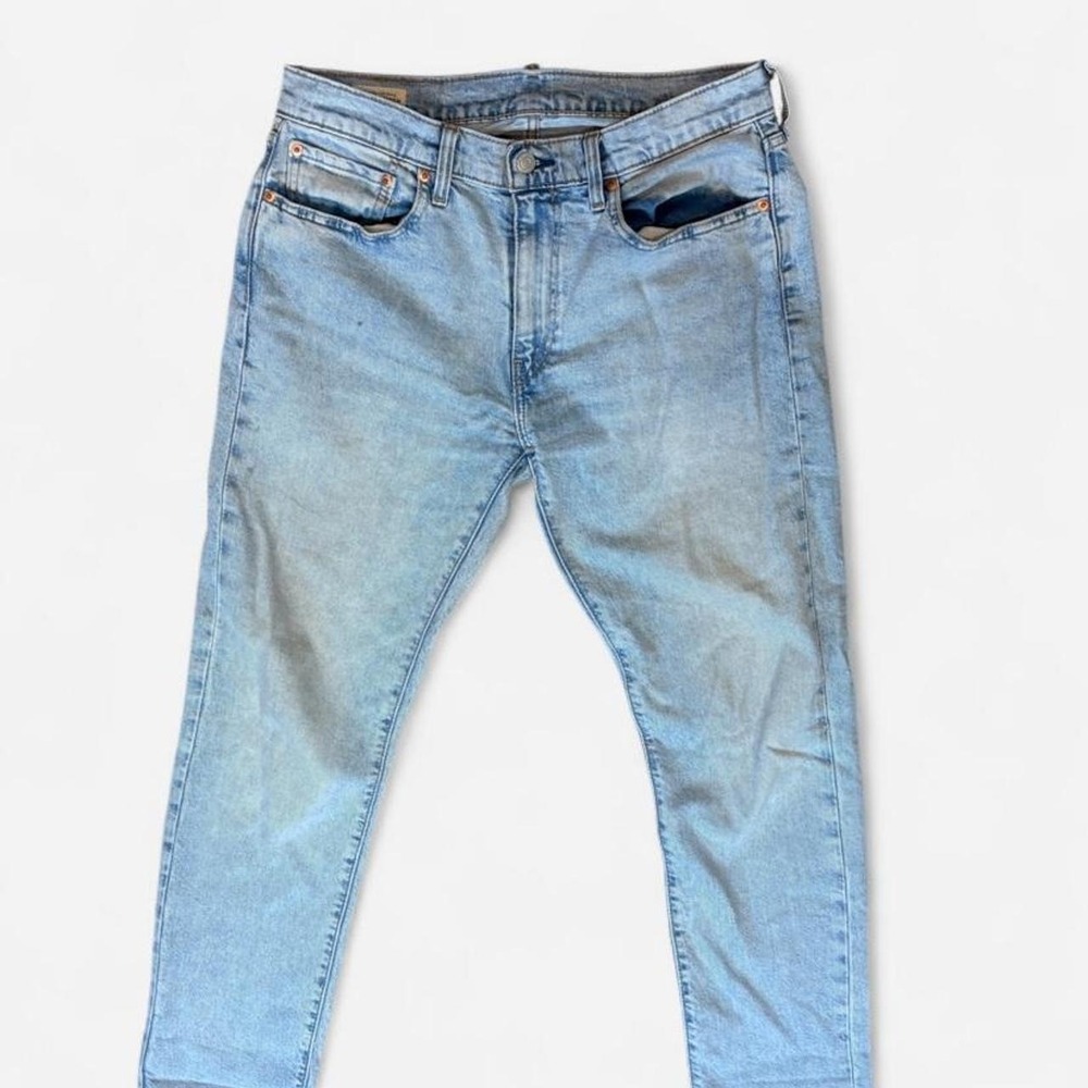 Levis Premium 502 Regular Taper Jeans Light Wash W32 L32 Blue